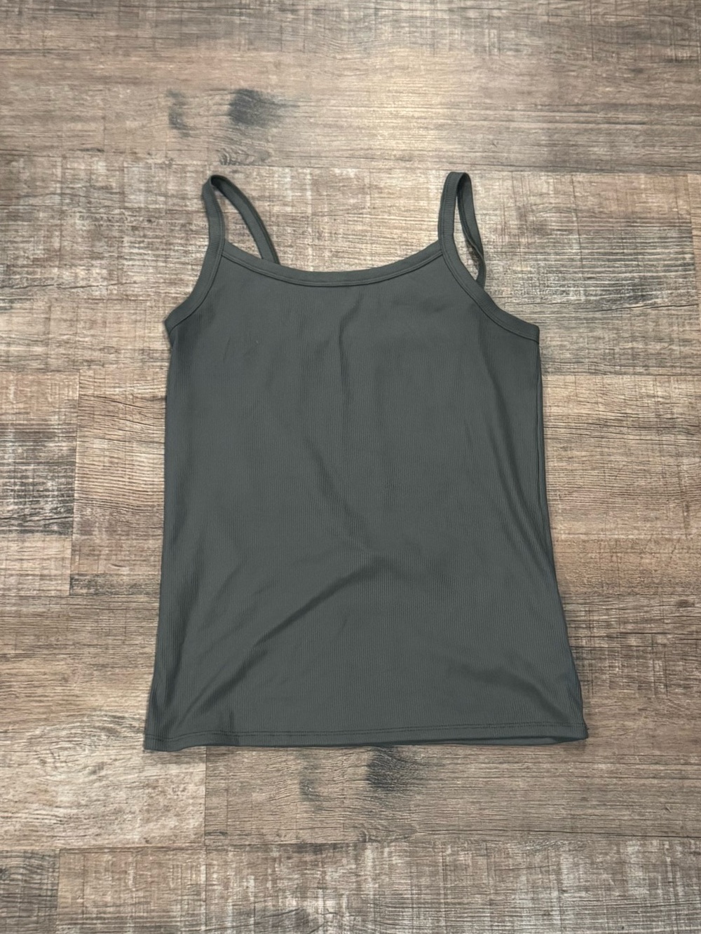 EUC No Boundaries Ribbed Tank Top - Army Green